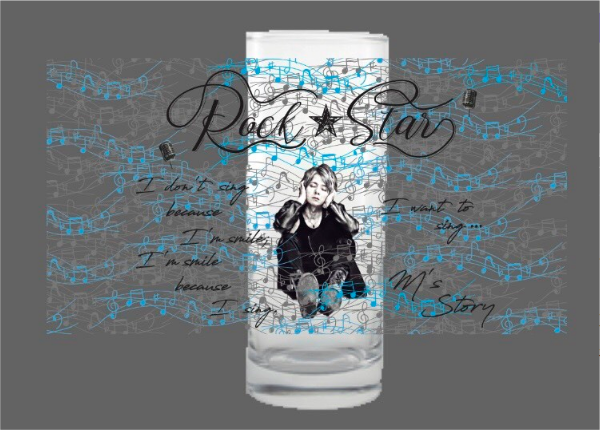 音楽劇「ローリング・ソング」RockStar グラスセット (Blue)