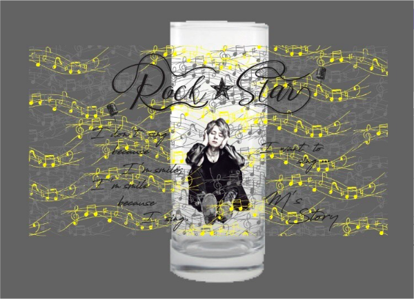 音楽劇「ローリング・ソング」RockStar グラスセット (Yellow)